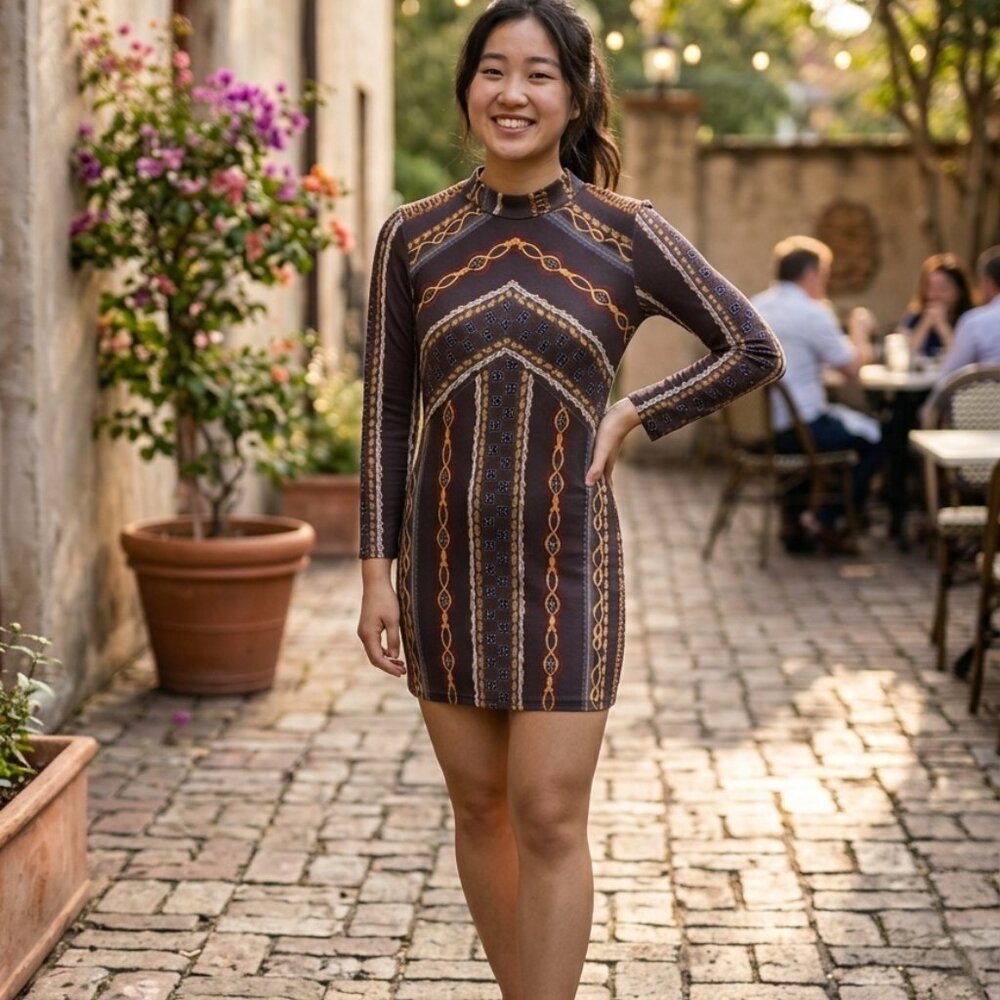 Free people XS dress short vintage 70s vibe